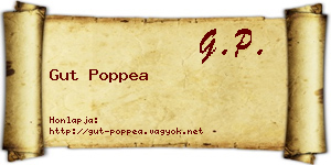Gut Poppea névjegykártya